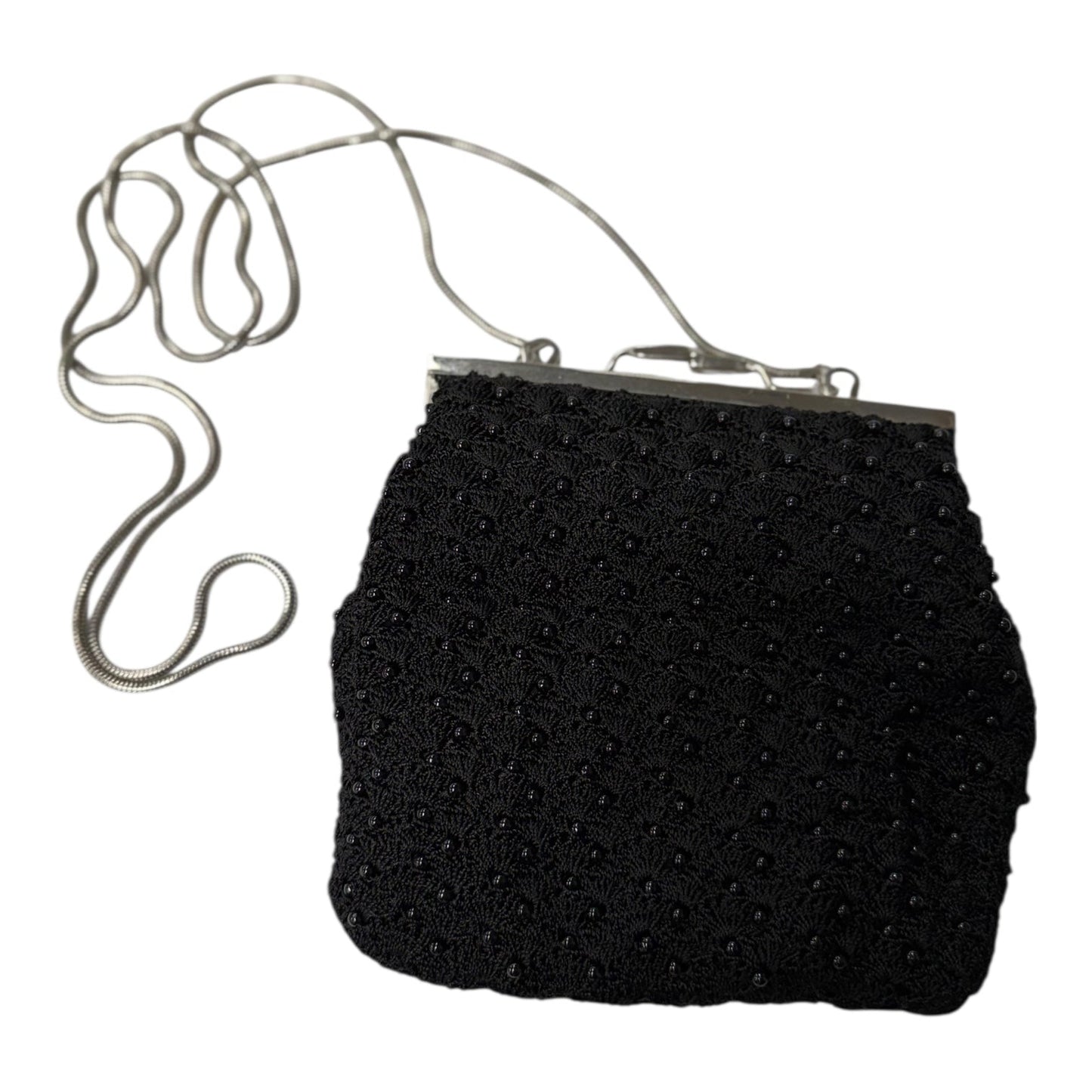 Crossbody By Valerie Stevens In Black & Silver, Size:Small