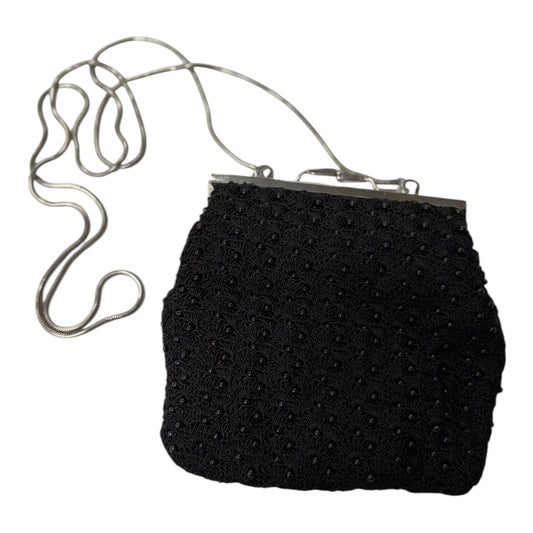 Crossbody By Valerie Stevens In Black & Silver, Size:Small