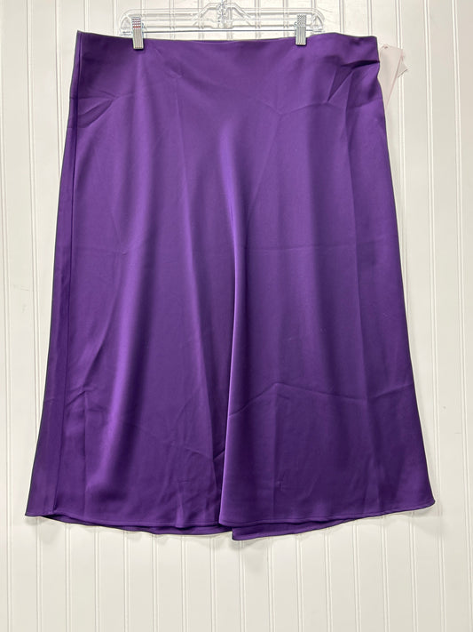 Skirt Maxi By Worthington In Purple, Size:1X