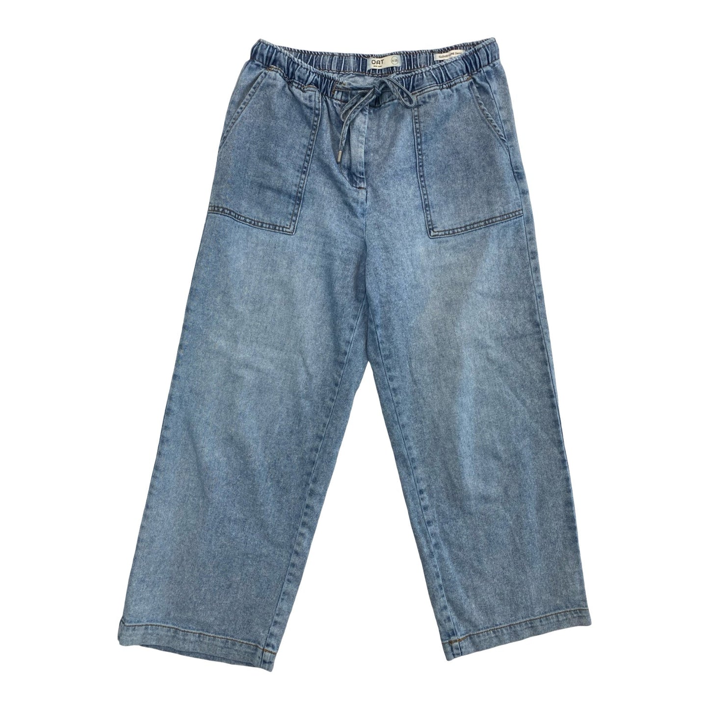 Jeans Cropped By Oat In Blue Denim, Size:6