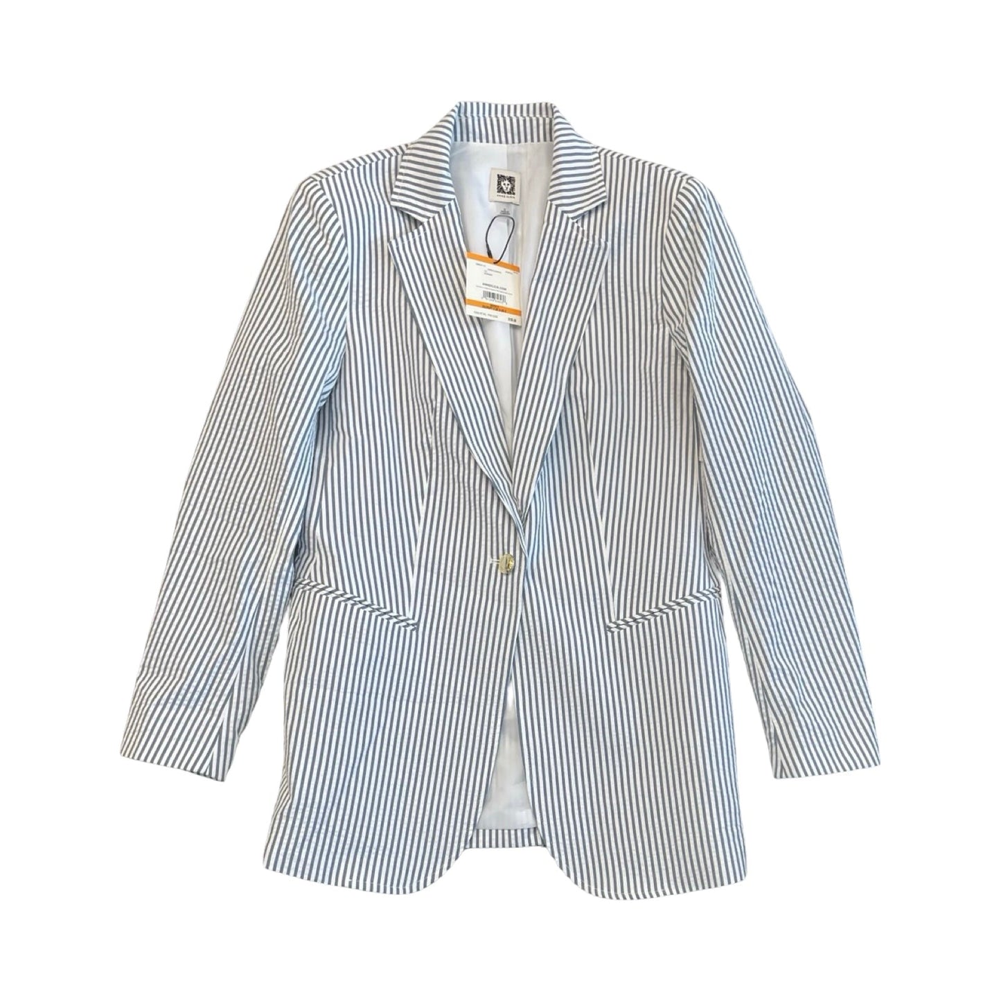 Blazer By Anne Klein In Blue & White, Size:S