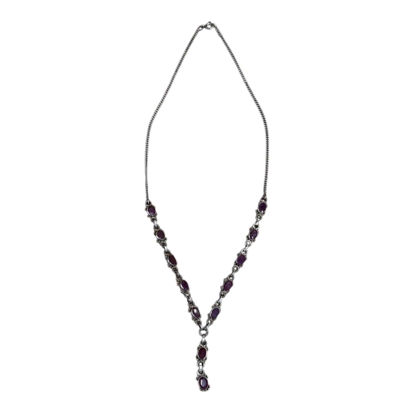 Necklace Sterling Silver By   Clothes Mentor In Purple