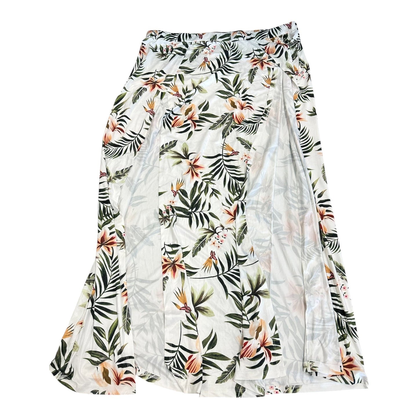 Skirt Set 2Pc By Shein In Tropical Print, Size:4X
