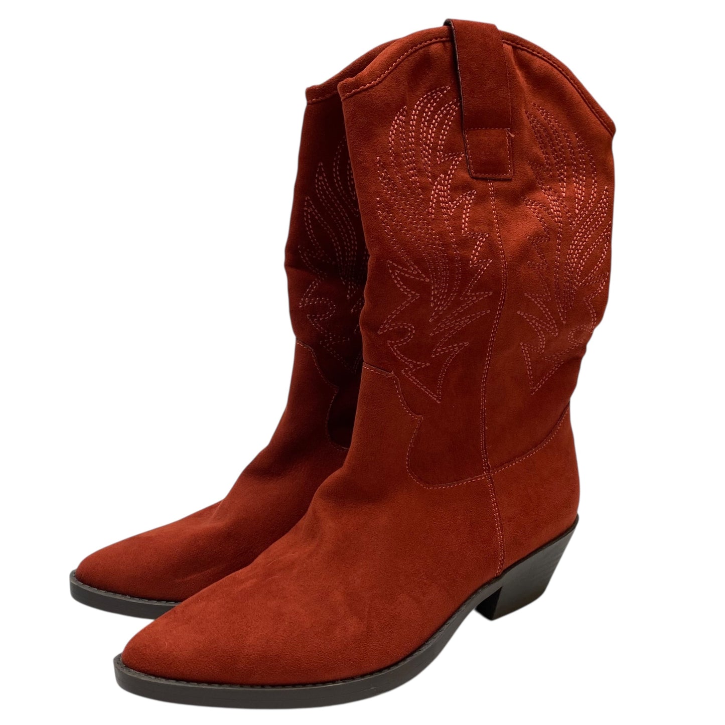 Boots Western By Wonderly In Red, Size:6