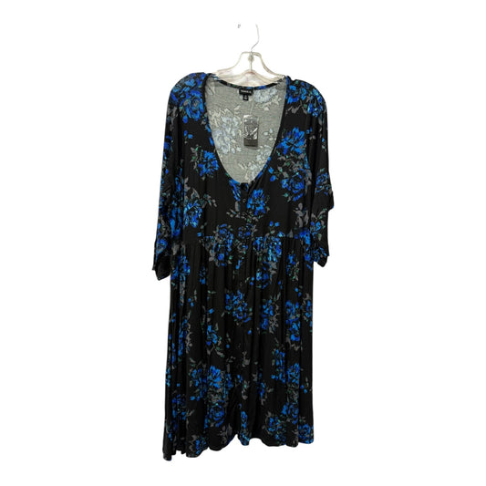 Dress Casual Short By Torrid In Black & Blue, Size:2X