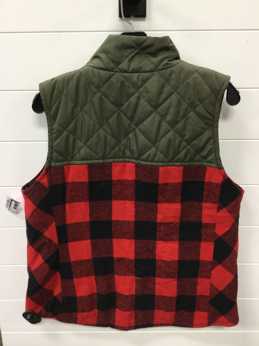 Vest Puffer & Quilted By Maurices In Black & Red, Size:L