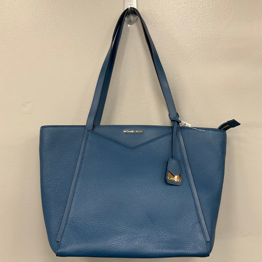 Handbag Designer By Michael Kors In Blue, Size:Large