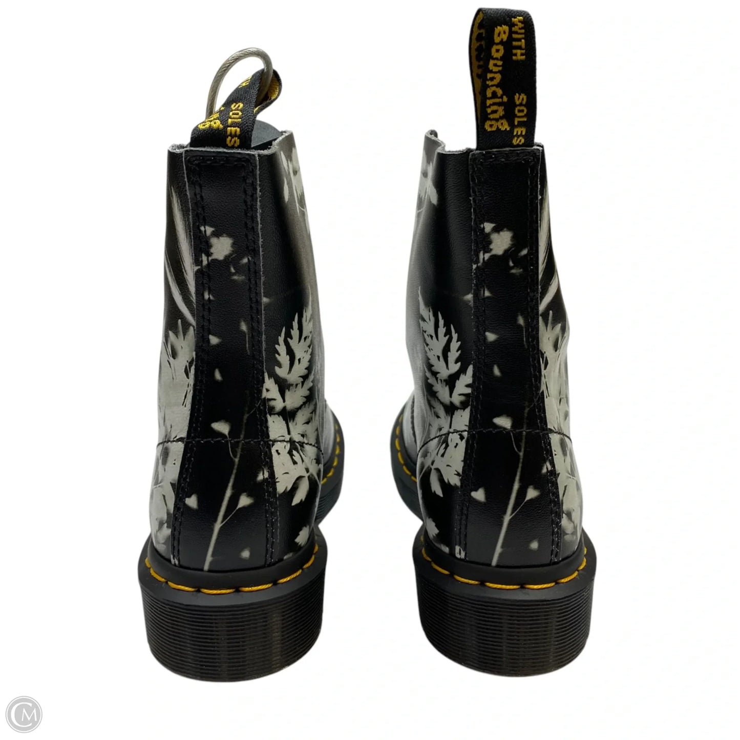 Boots Designer By Dr Martens In Black & White, Size: 5