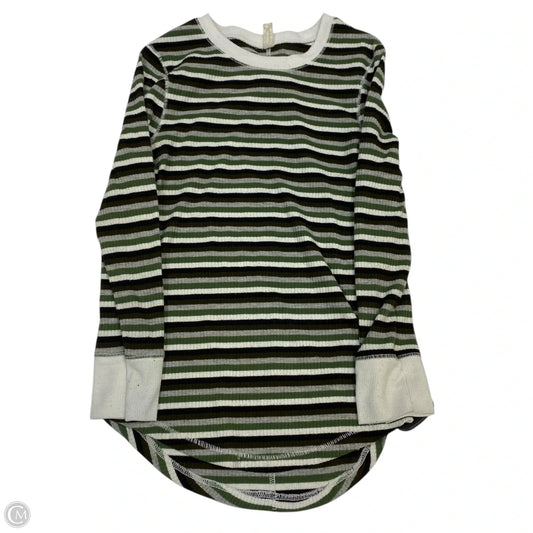Top 3/4 Sleeve By Free People In Green, Size: Xs