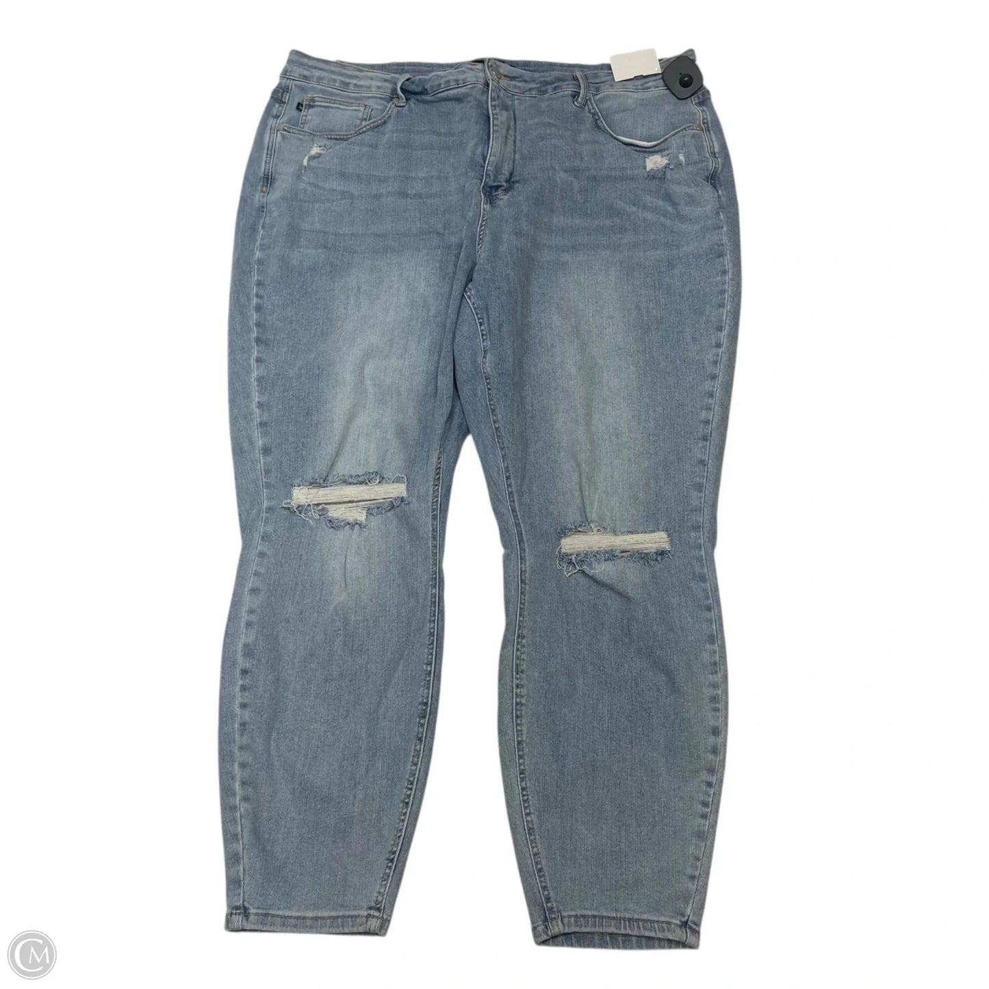 Jeans Skinny By Judy Blue In Blue Denim, Size: 24