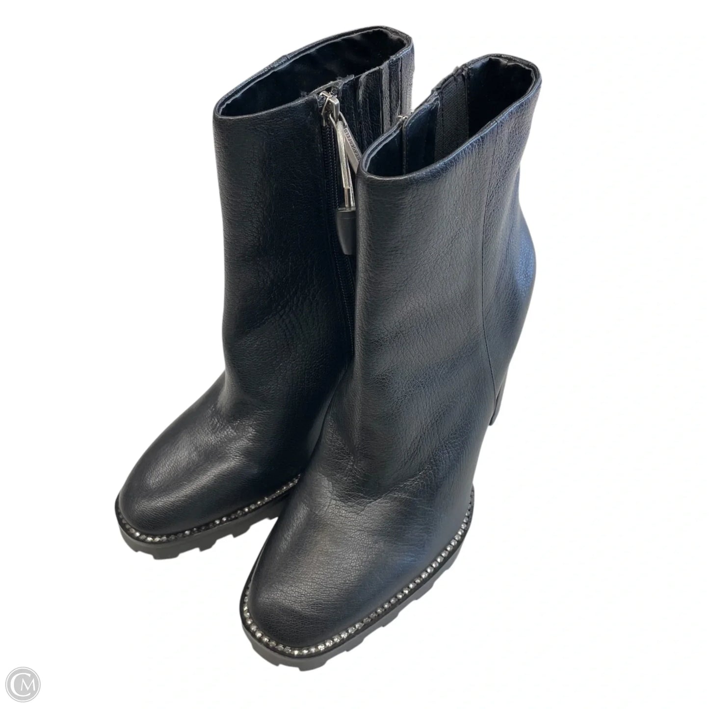 Boots Designer By Karl Lagerfeld In Black, Size: 7.5