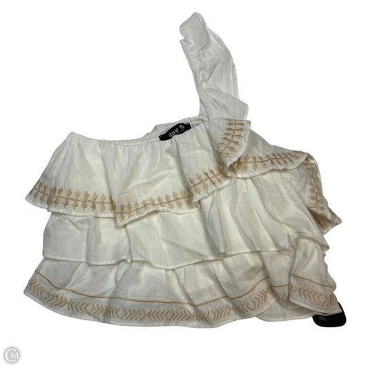 Top Sleeveless By Blue B In Cream, Size: S