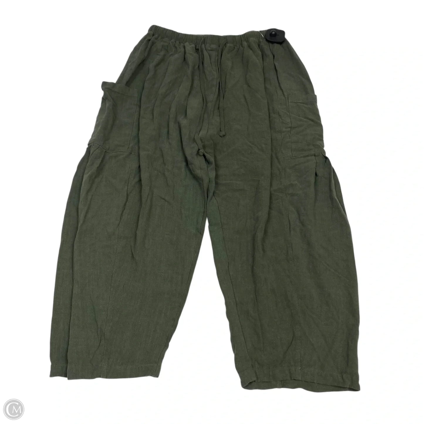 Pants Cropped By Tarse In Green, Size: S