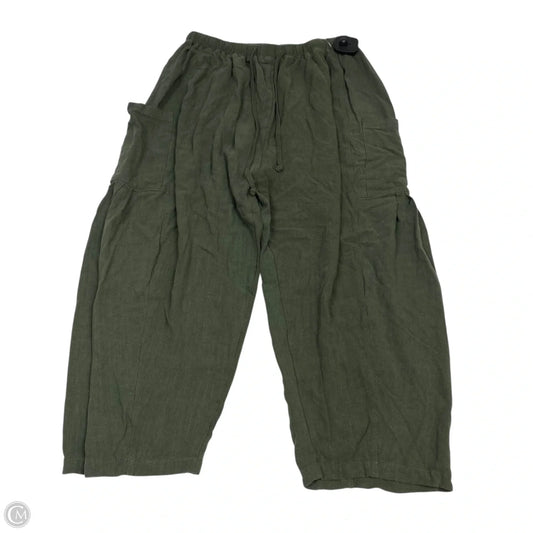 Pants Cropped By Tarse In Green, Size: S