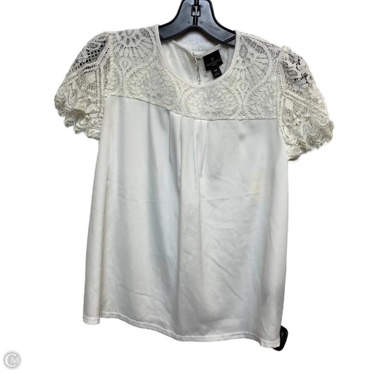 Top Short Sleeve By Worthington In White, Size: Sp