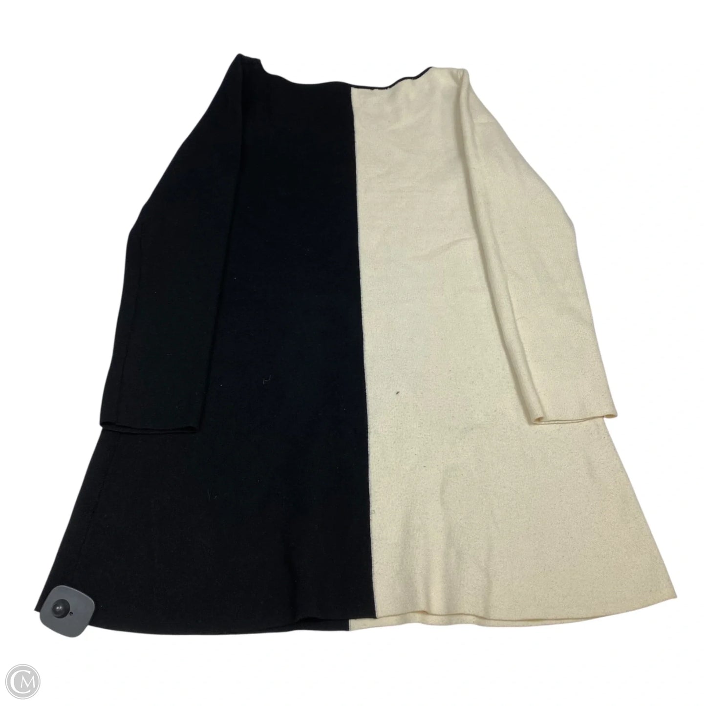 Sweater By Zara In Black & Cream, Size: L