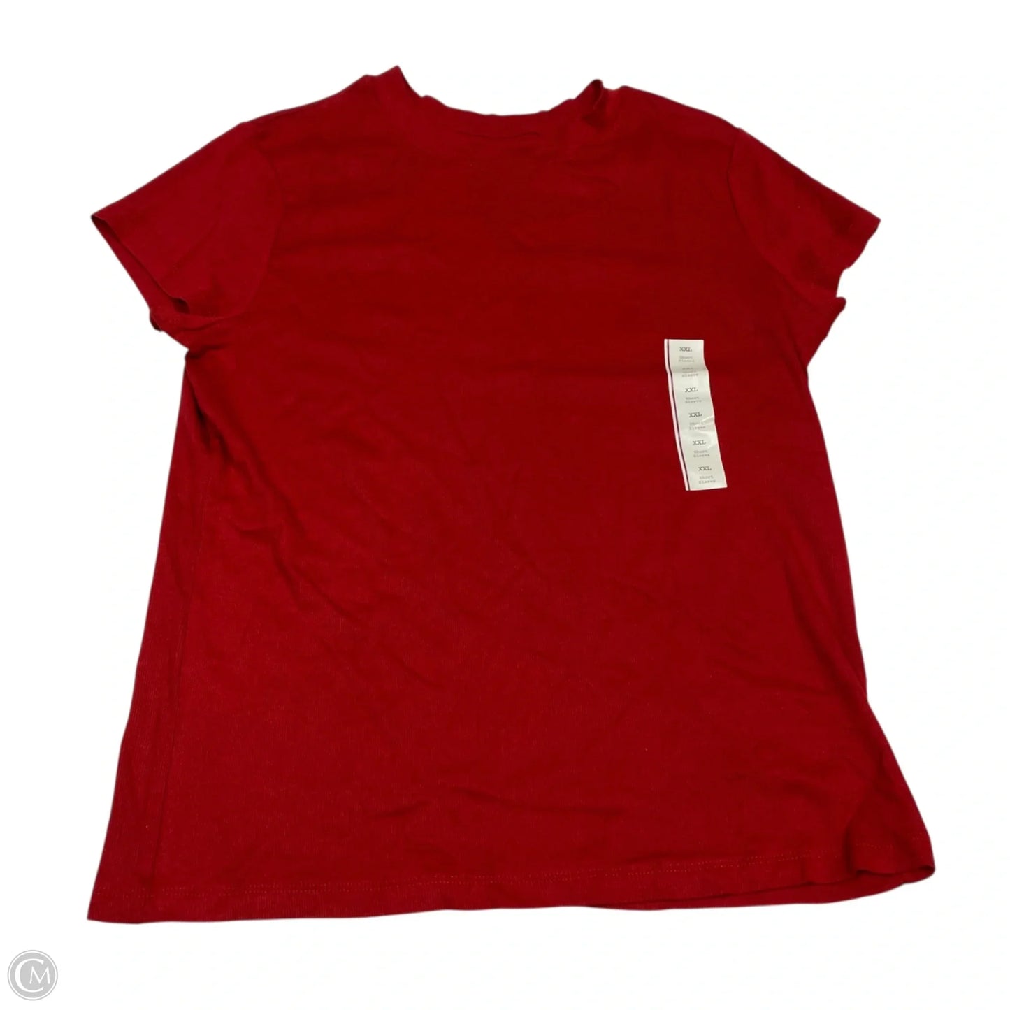 Top Short Sleeve By A New Day In Red, Size: Xxl