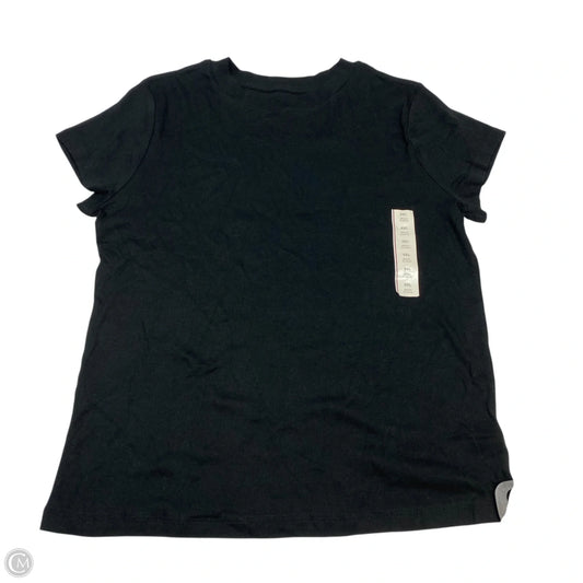 Top Short Sleeve Basic By A New Day In Black, Size: Xxl