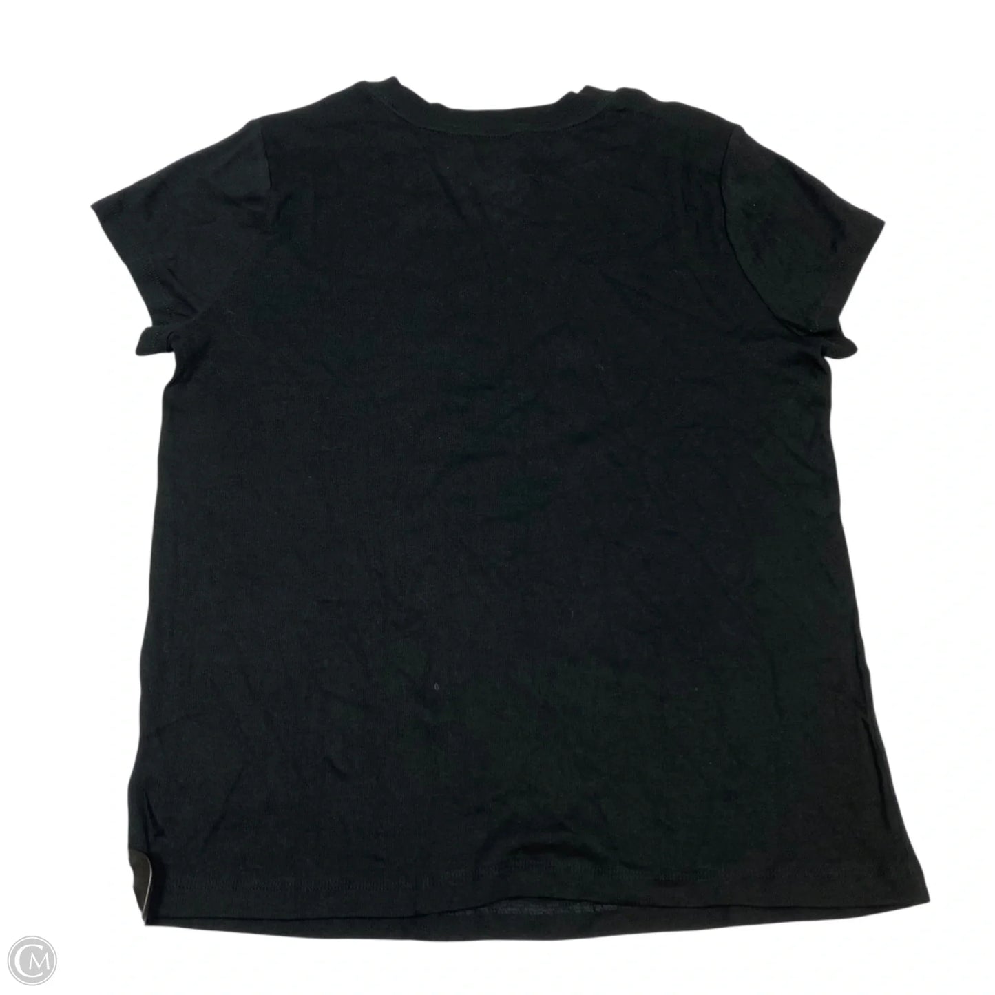 Top Short Sleeve Basic By A New Day In Black, Size: Xxl