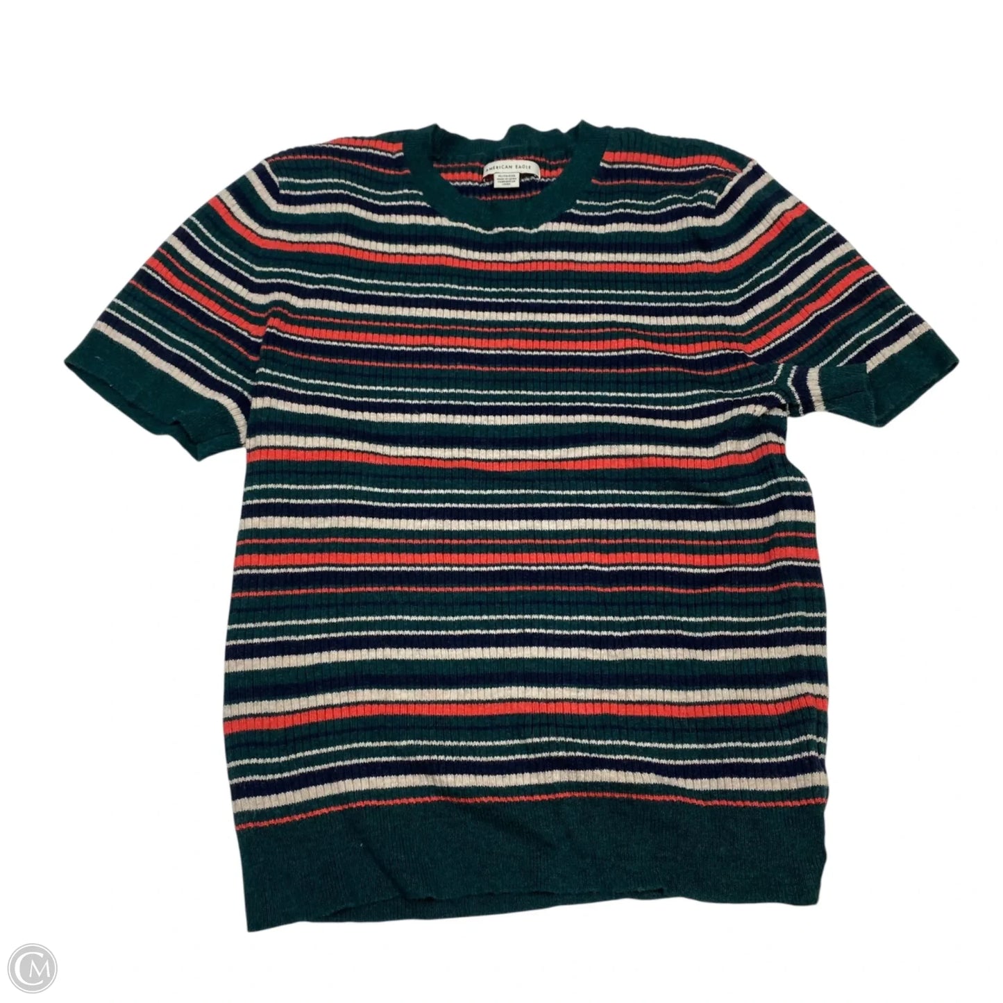 Top Short Sleeve By American Eagle In Green, Size: Xl