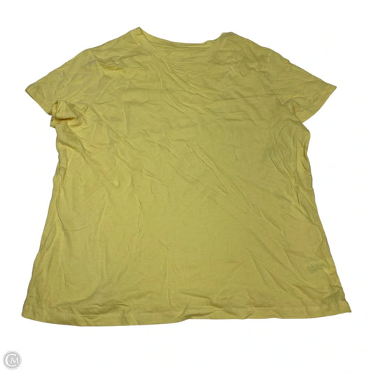 Top Short Sleeve Basic By A New Day In Yellow, Size: L