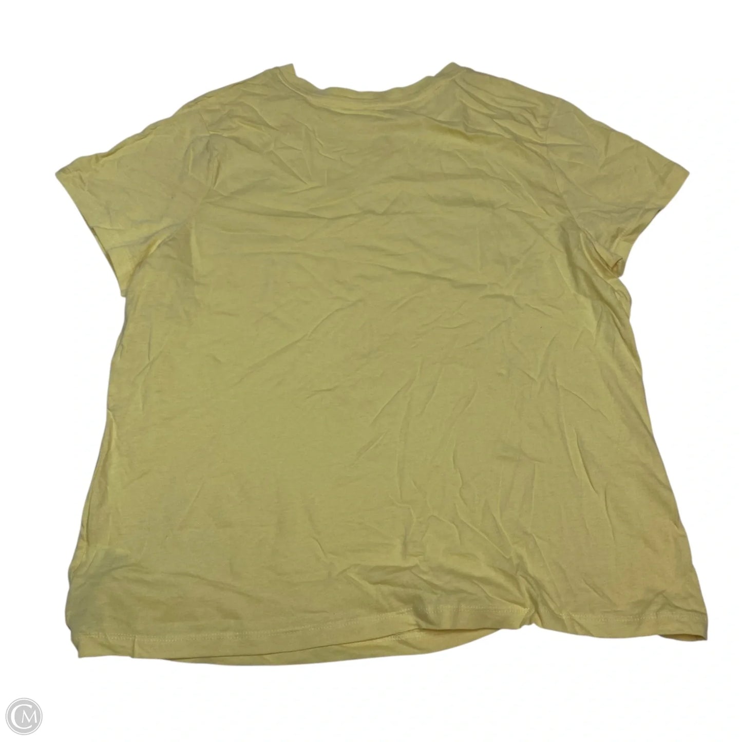 Top Short Sleeve Basic By A New Day In Yellow, Size: L