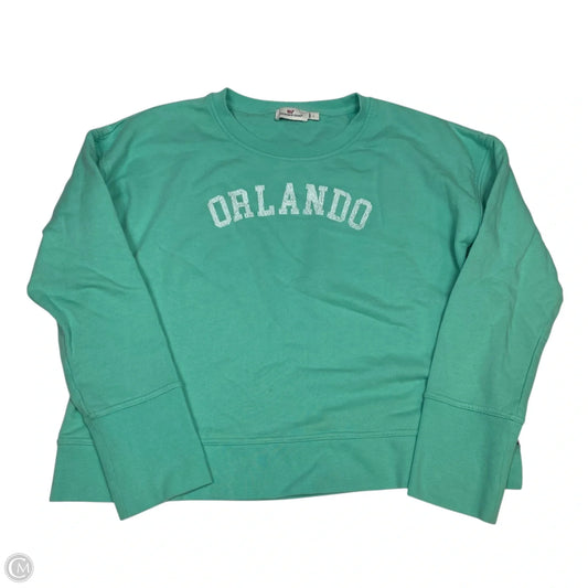 Sweatshirt Designer By Vineyard Vines In Green, Size: L