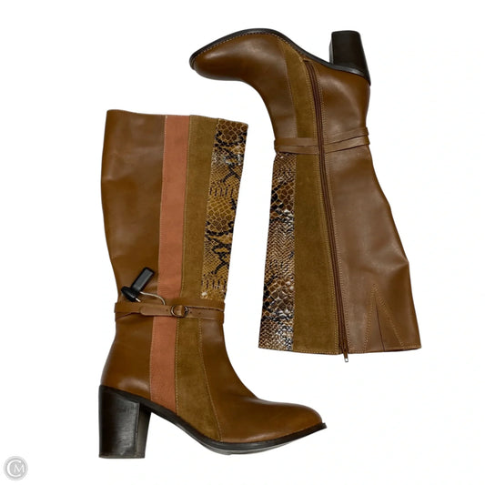Boots Knee Heels By Matisse In Brown, Size: 7.5