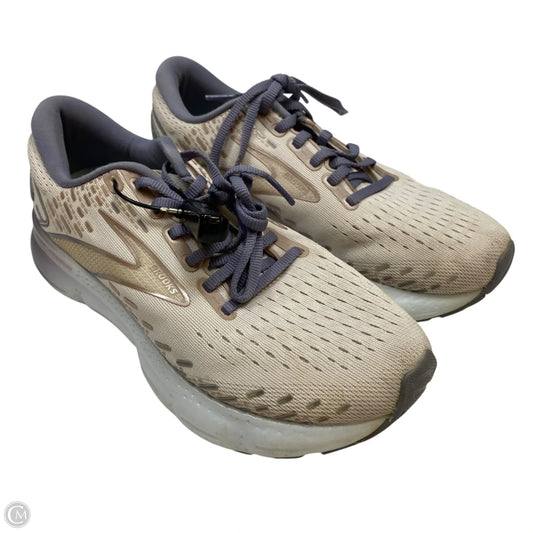 Shoes Athletic By Brooks In Cream & Purple, Size: 7