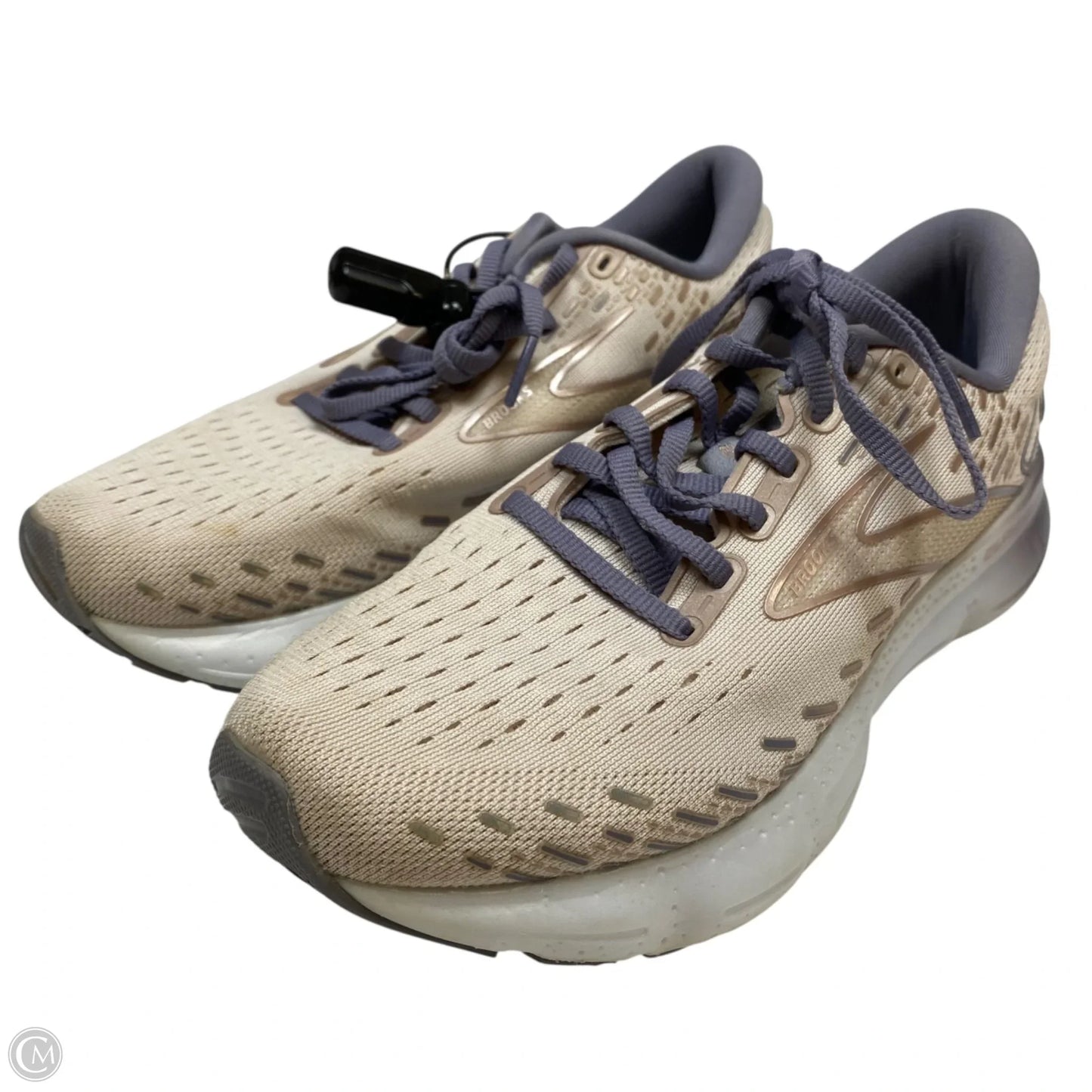 Shoes Athletic By Brooks In Cream & Purple, Size: 7