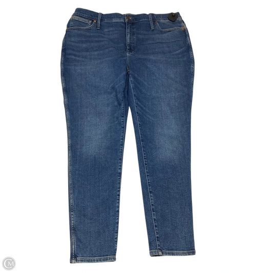 Jeans Skinny By Madewell In Blue Denim, Size: 20