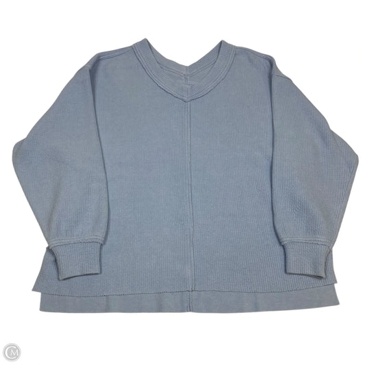 Top Long Sleeve By Aerie In Blue, Size: S