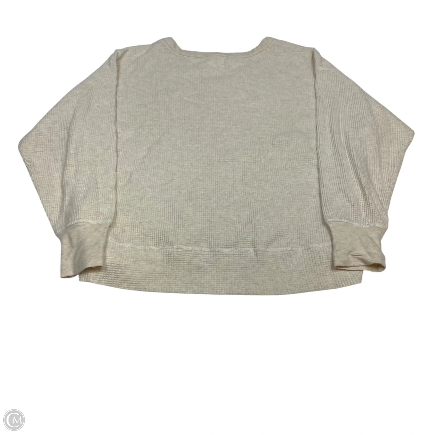 Top Long Sleeve By Aerie In Cream, Size: S