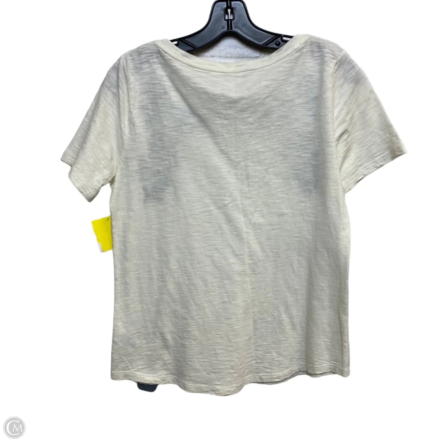 Top Short Sleeve By Talbots In Cream, Size: S