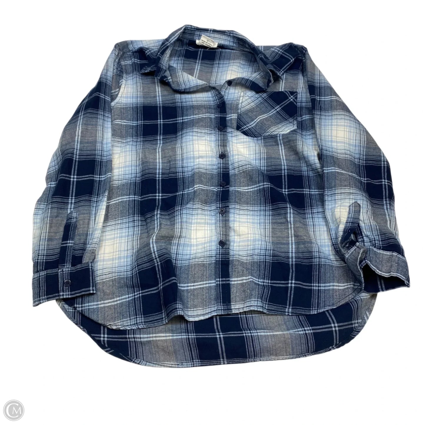 Top Long Sleeve By Beachlunchlounge In Blue, Size: L