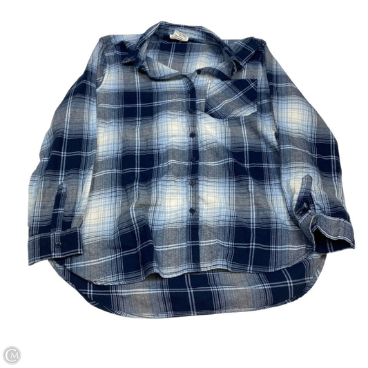 Top Long Sleeve By Beachlunchlounge In Blue, Size: L