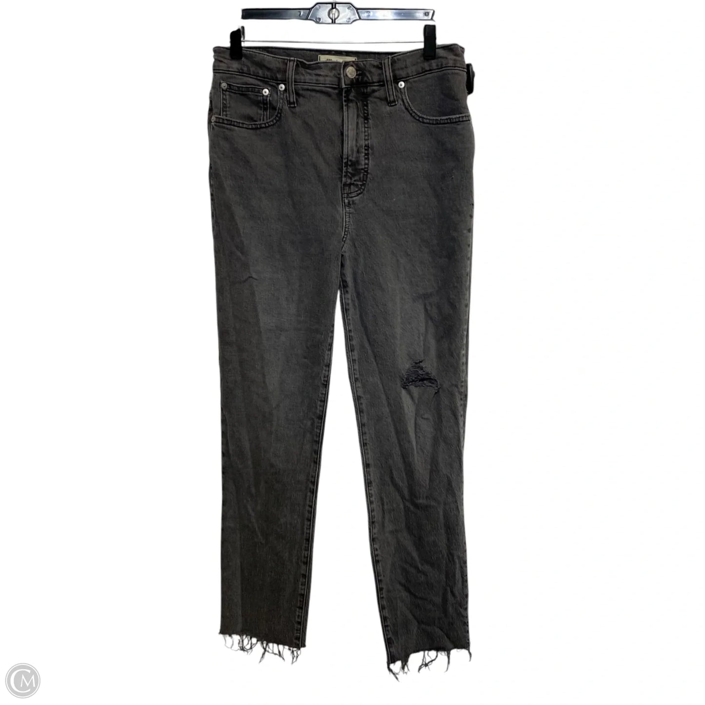 Jeans Straight By Madewell In Grey Denim, Size: 8