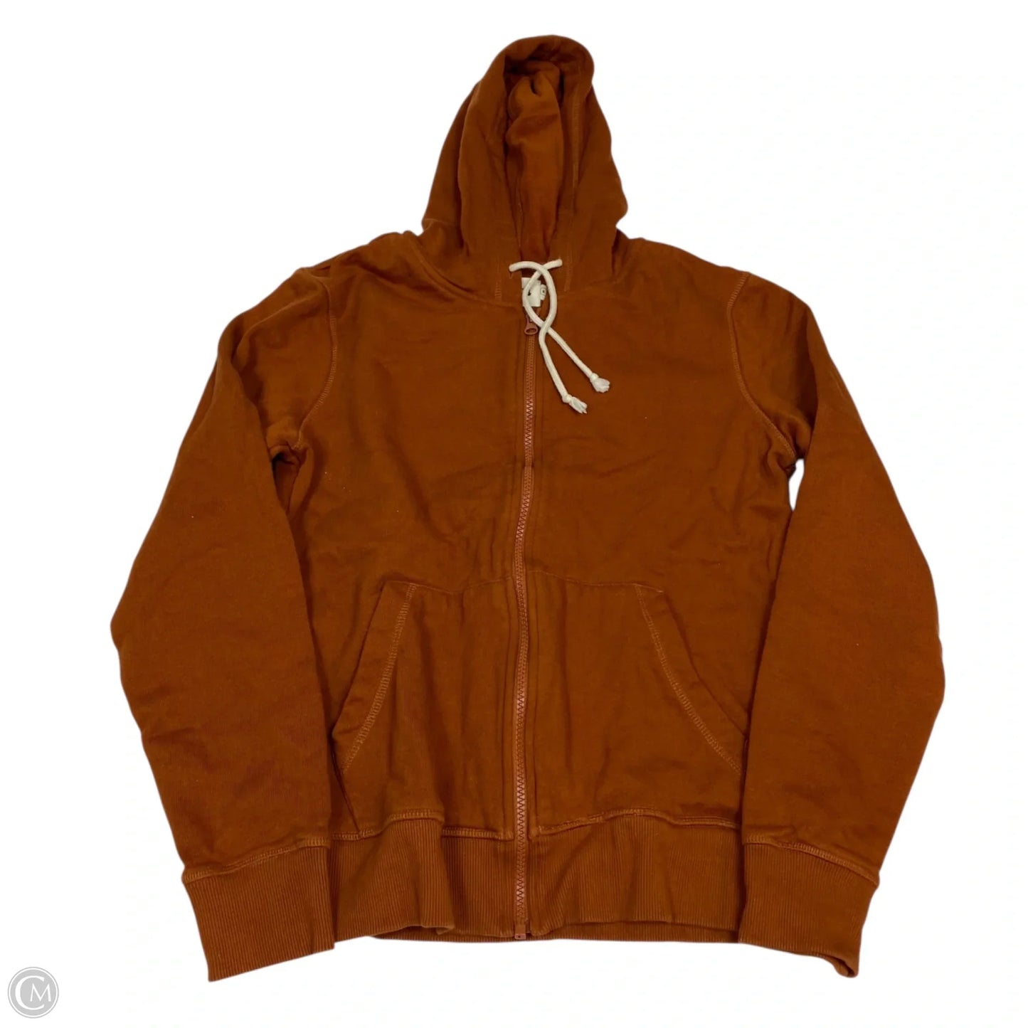 Athletic Jacket By Pact In Orange, Size: M