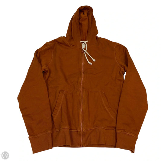 Athletic Jacket By Pact In Orange, Size: M