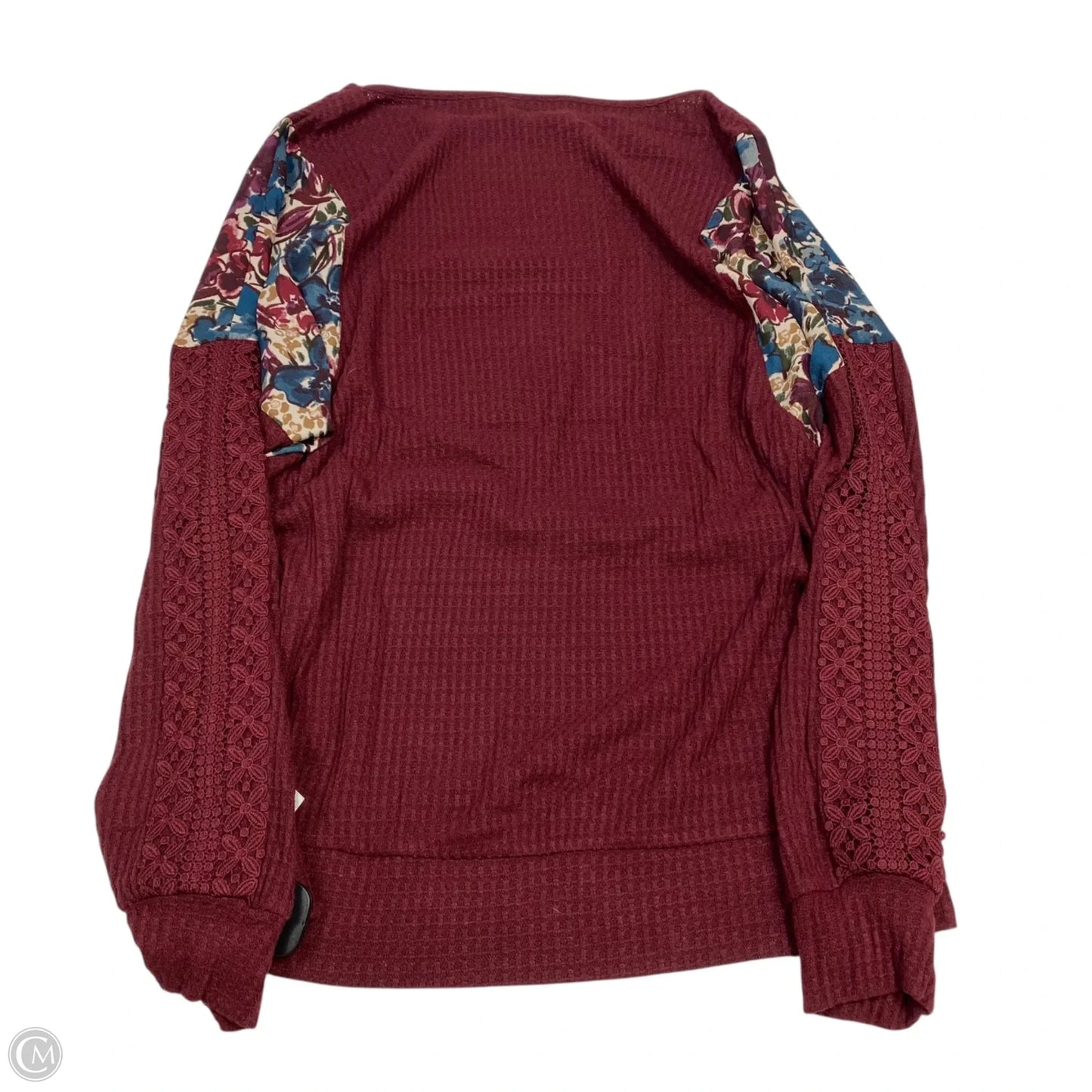 Top Long Sleeve By In Studio In Red, Size: 1x