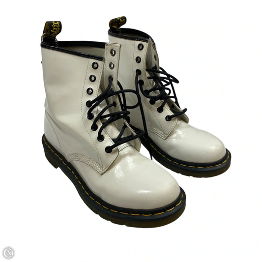 Boots Designer By Dr Martens In Cream, Size: 8