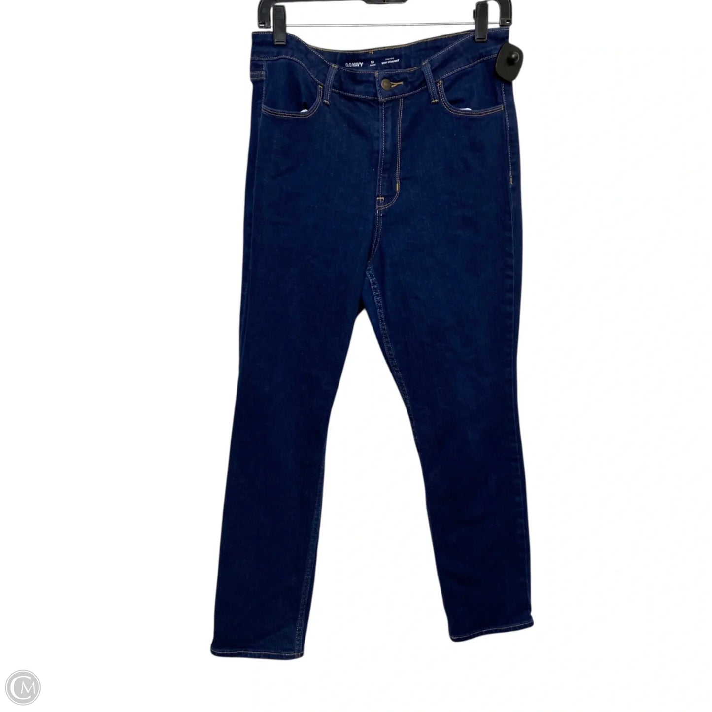 Jeans Skinny By Old Navy In Blue Denim, Size: 12