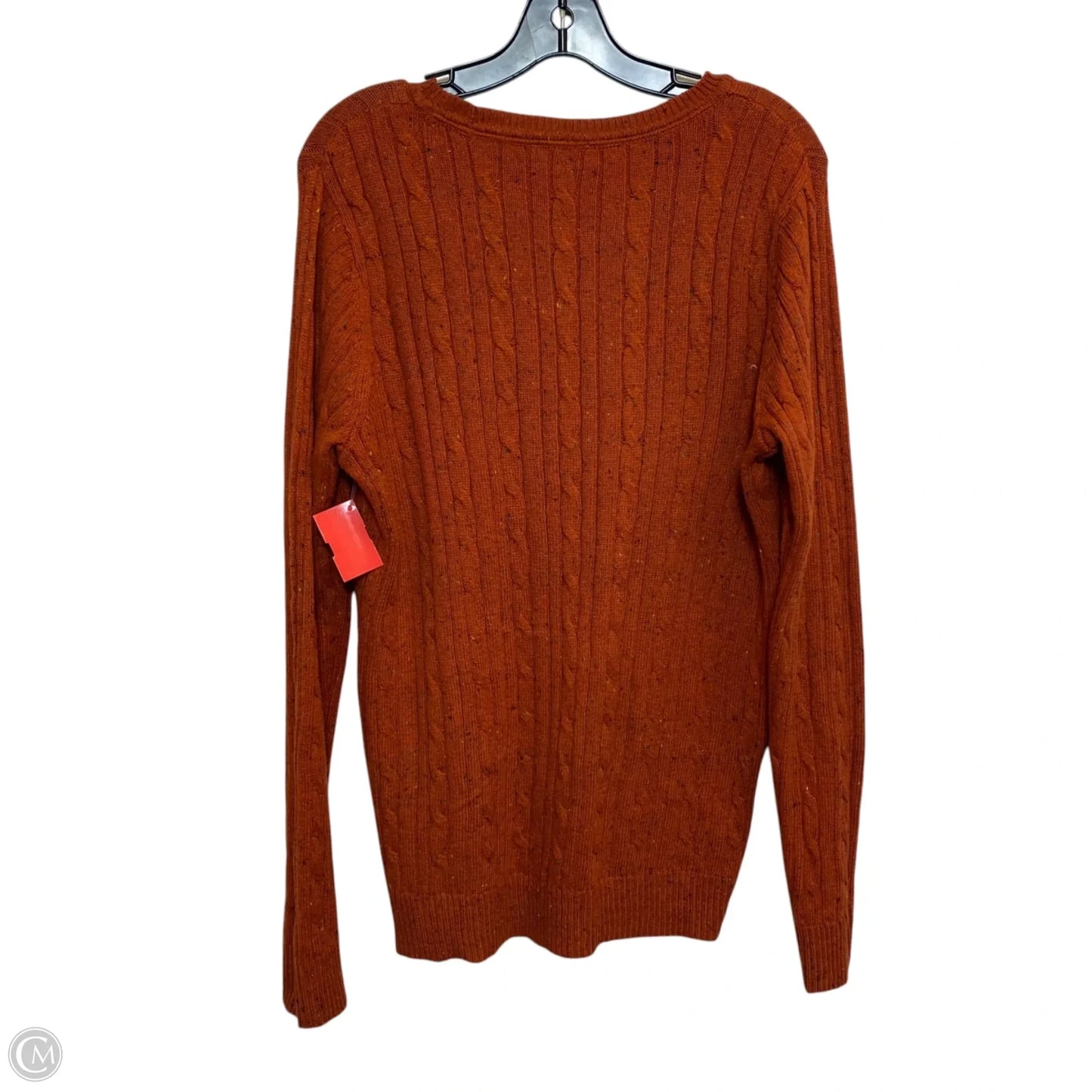 Sweater By Kim Rogers In Orange, Size: L