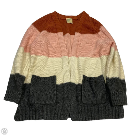 Sweater Cardigan By Thereabouts In Pink & Red, Size: Xl