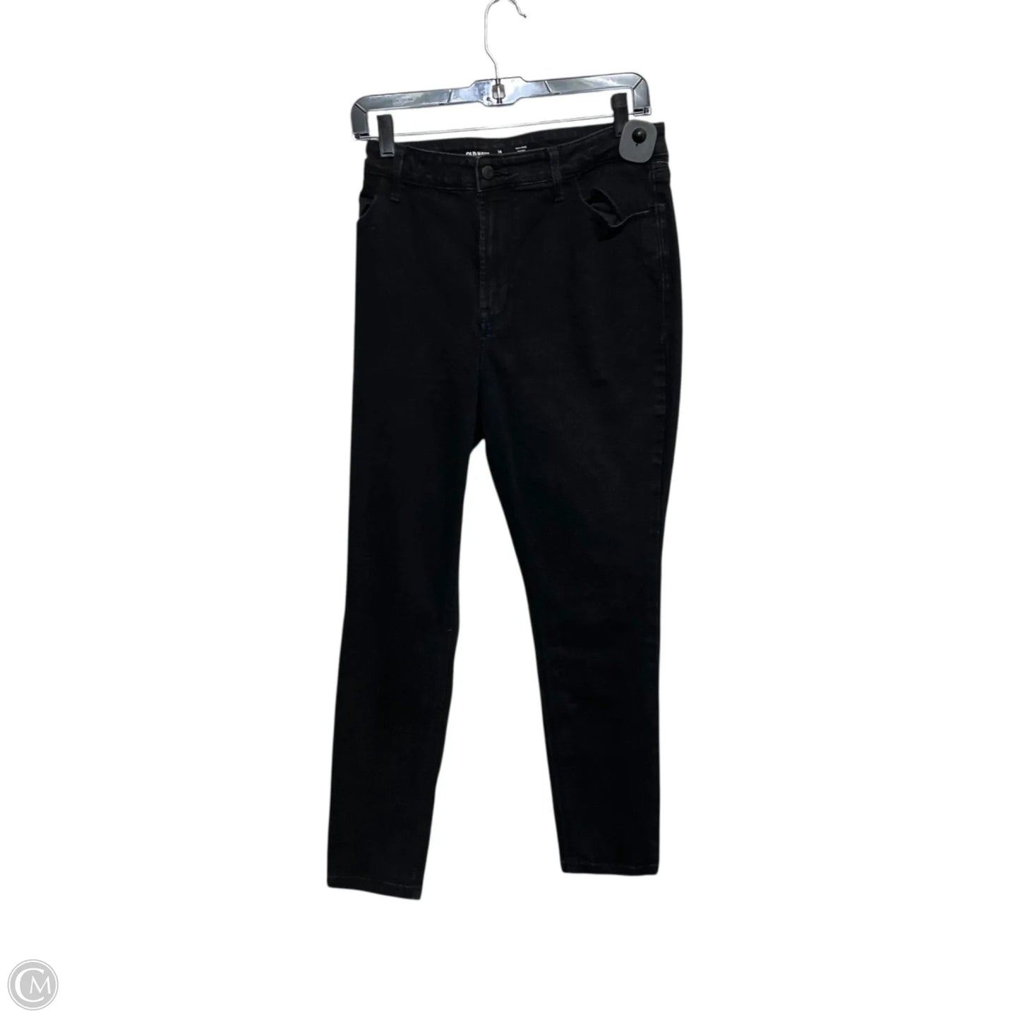 Jeans Skinny By Old Navy In Black Denim, Size: 14
