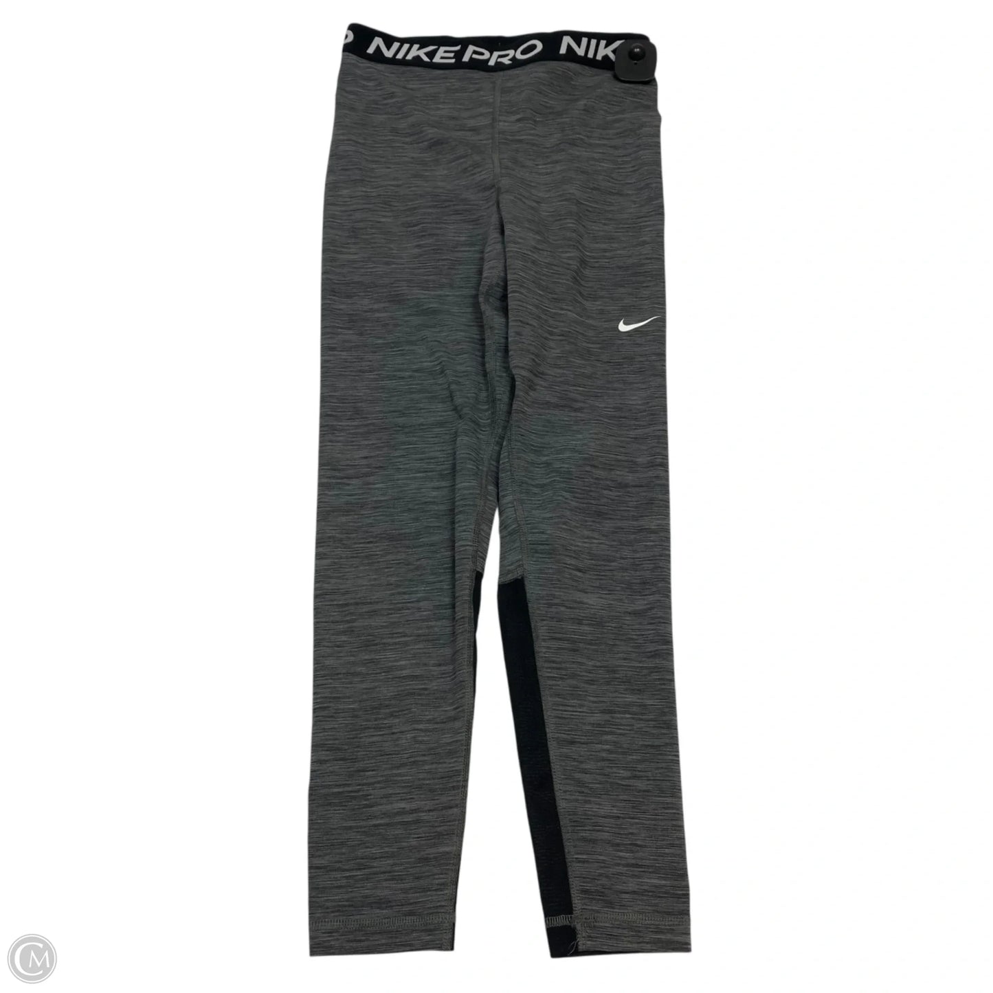 Athletic Leggings By Nike Apparel In Grey, Size: S