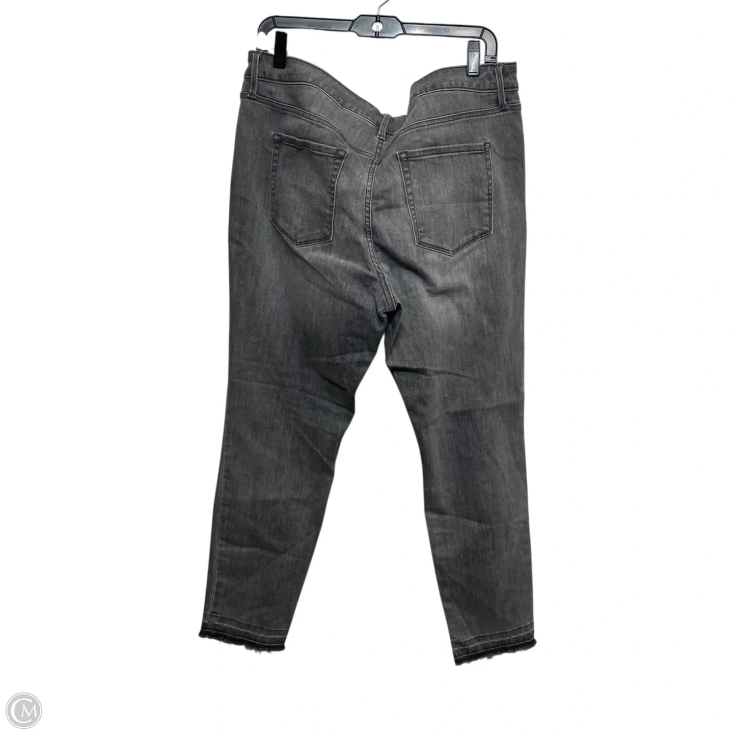 Jeans Skinny By Ava & Viv In Grey Denim, Size: 18