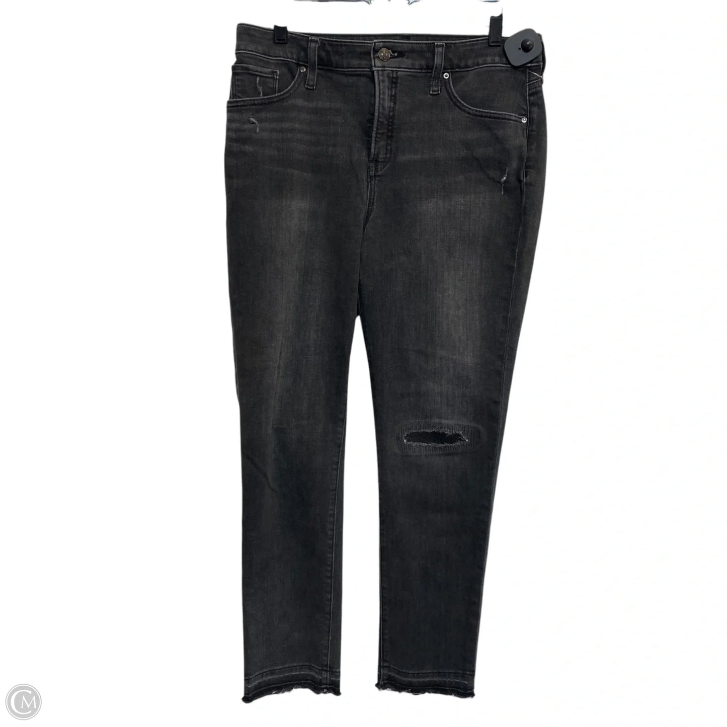 Jeans Skinny By Chicos In Black Denim, Size: 8