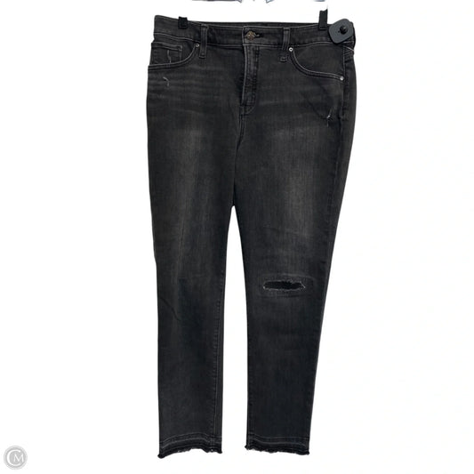 Jeans Skinny By Chicos In Black Denim, Size: 8