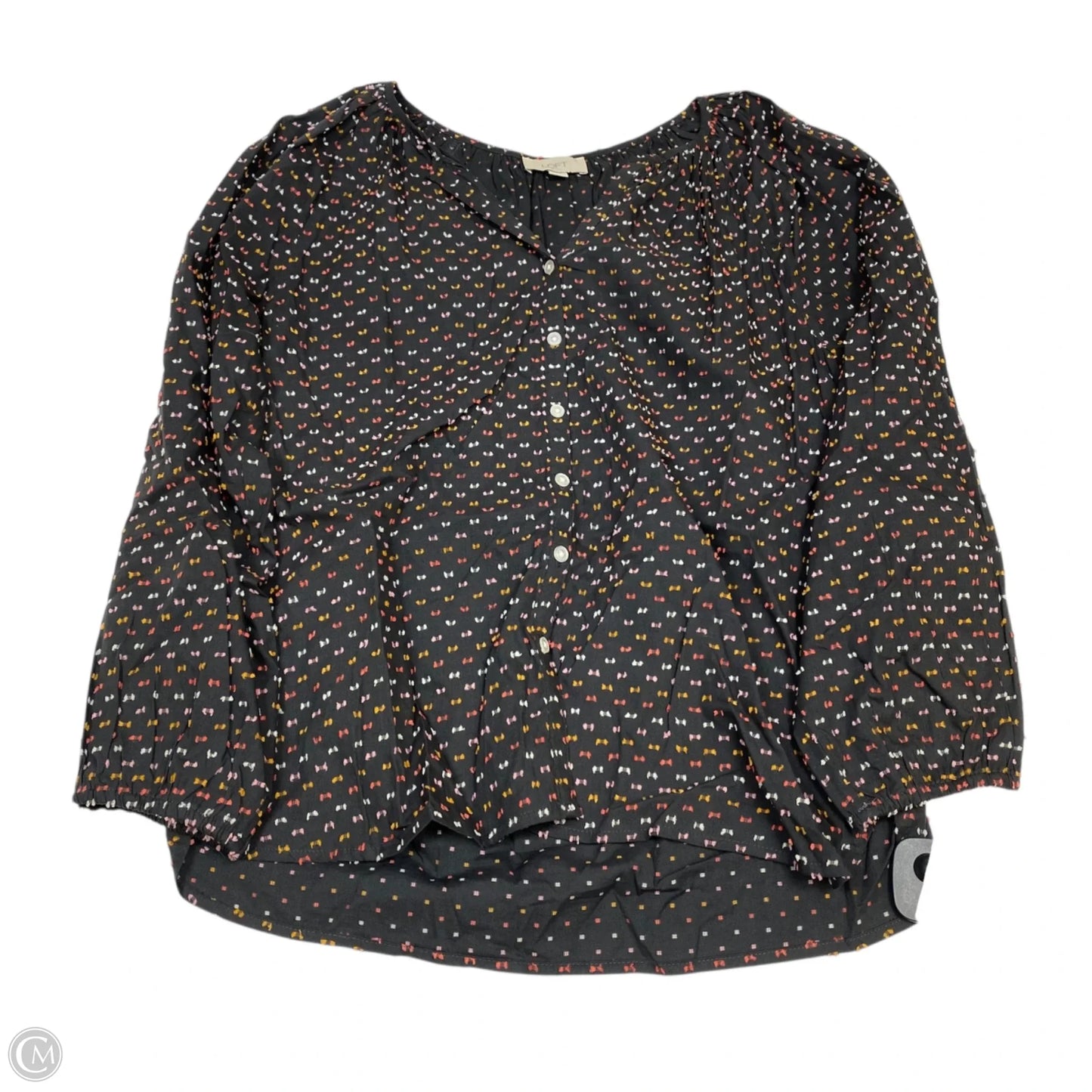 Top Long Sleeve By Loft In Grey, Size: S